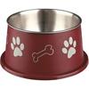 Dog Bowl - TRIXIE - Ø19cm - Stainless Steel - Non-slip - 0.9L