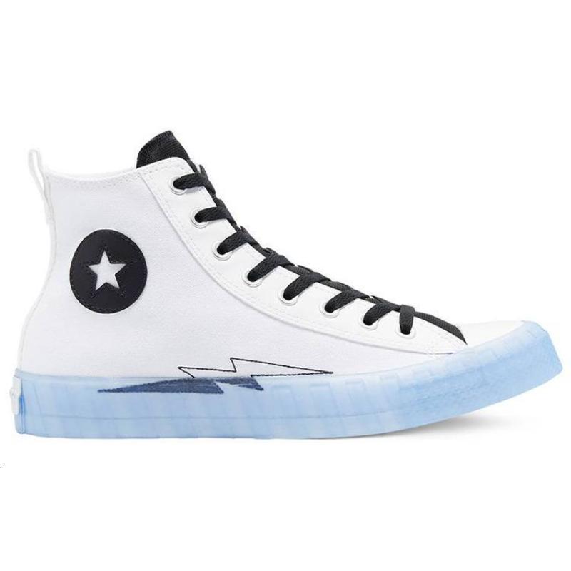 Black Ice Не A x Converse 1970-х Chuck Круглый носок Шнуровка Высокие парусиновые кеды Унисекс стиль Белый и черный