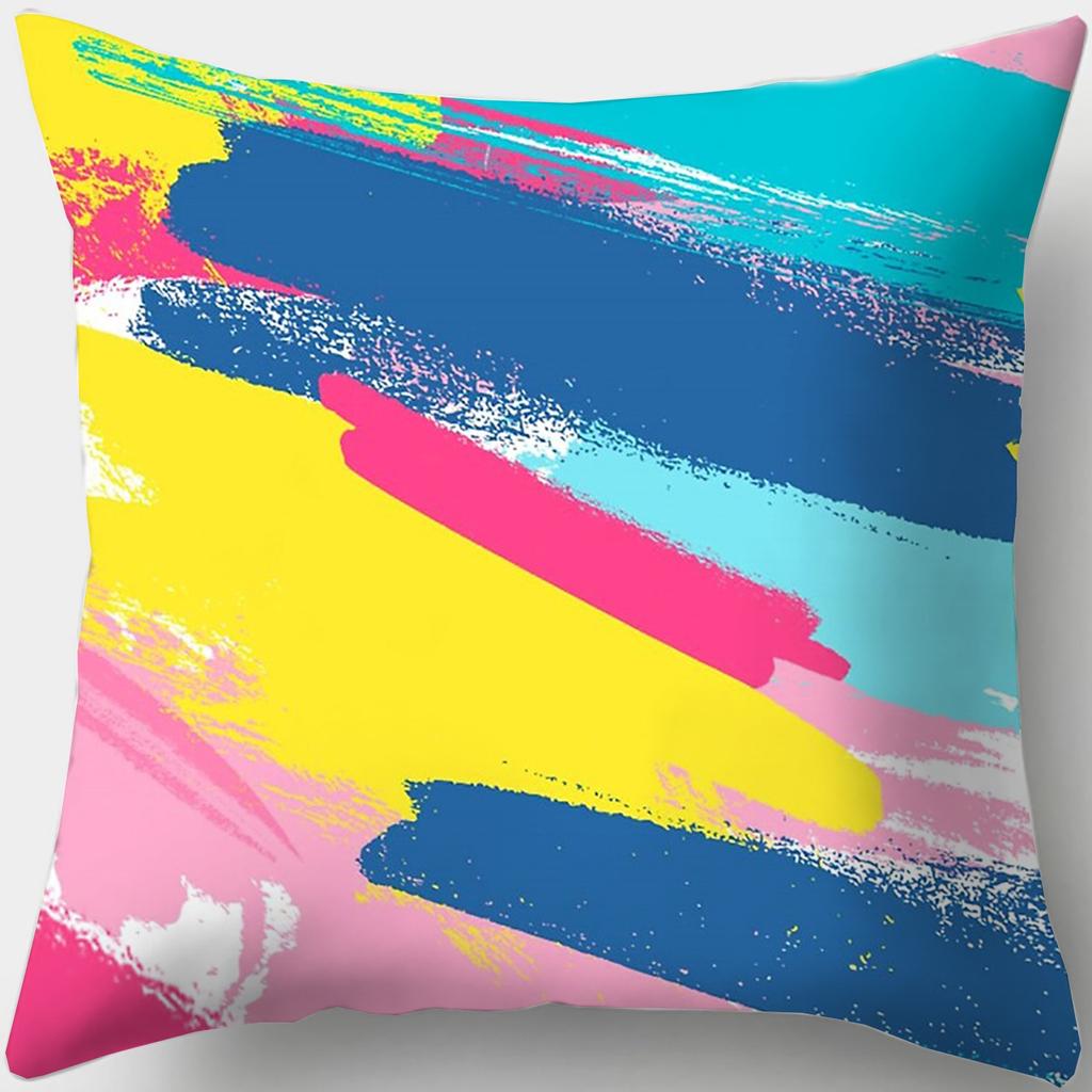 Персонализированная подушка для сна, наволочка в стиле масляной живописи, квадратная подушка для дивана, подушка для эркера в спальне, офис