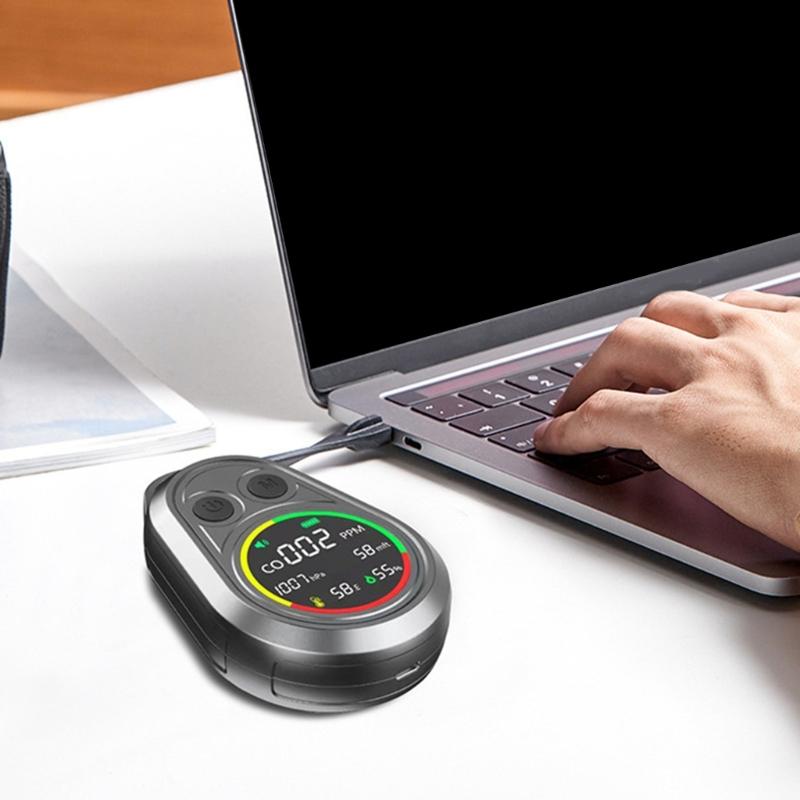 Carbon Monoxide Detectors Measuring Atmospheric Pressure Temperature Altitudes Humidity Outdoor Multifunction CO Meter