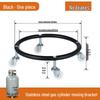 Gas Cylinder Stand with Universal Wheels for Kitchen Storage
