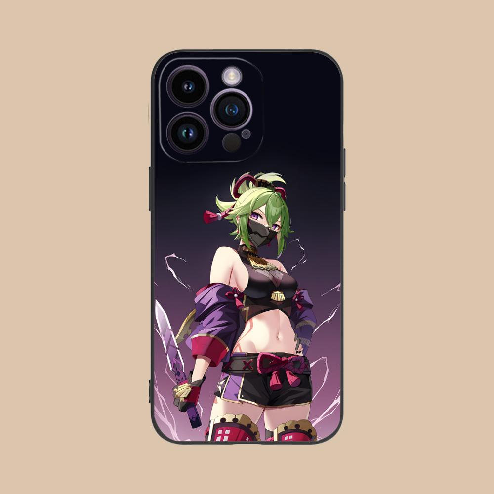 Игровой чехол для мобильного телефона GI Kuki Shinobu для iPhone 17 16 15 14 13 12 11 X XR XS 8 7 Air Pro Max Plus Mini Цветной чехол Красивый