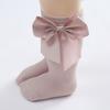 Newborn Baby Girls Big Bow Long Socks Cotton Cute Socks Kid Spring Clothing Unisex Toddlers Soft Cotton Socks 0-3Years