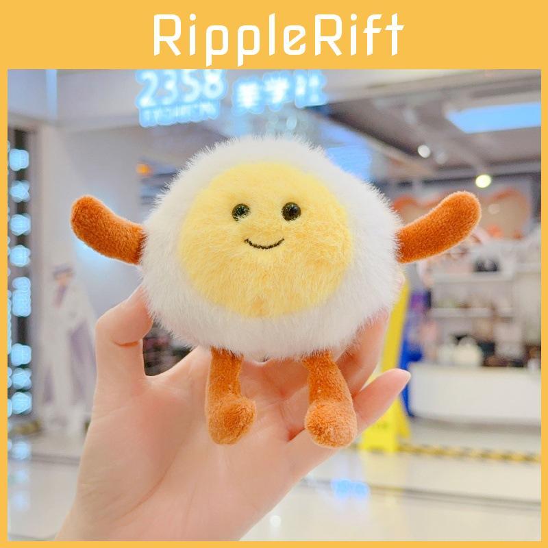 Adorable Cute Egg Waffle Plush Toy Keychain Perfect For Bag Decoration Gift
