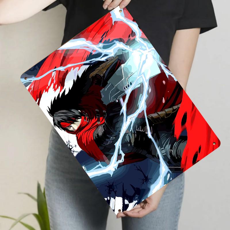 Custom Anime Character Metal Iron Painting Living Room Bedroom Decorative Wall Art Modern Home Decor Hanging Painting
