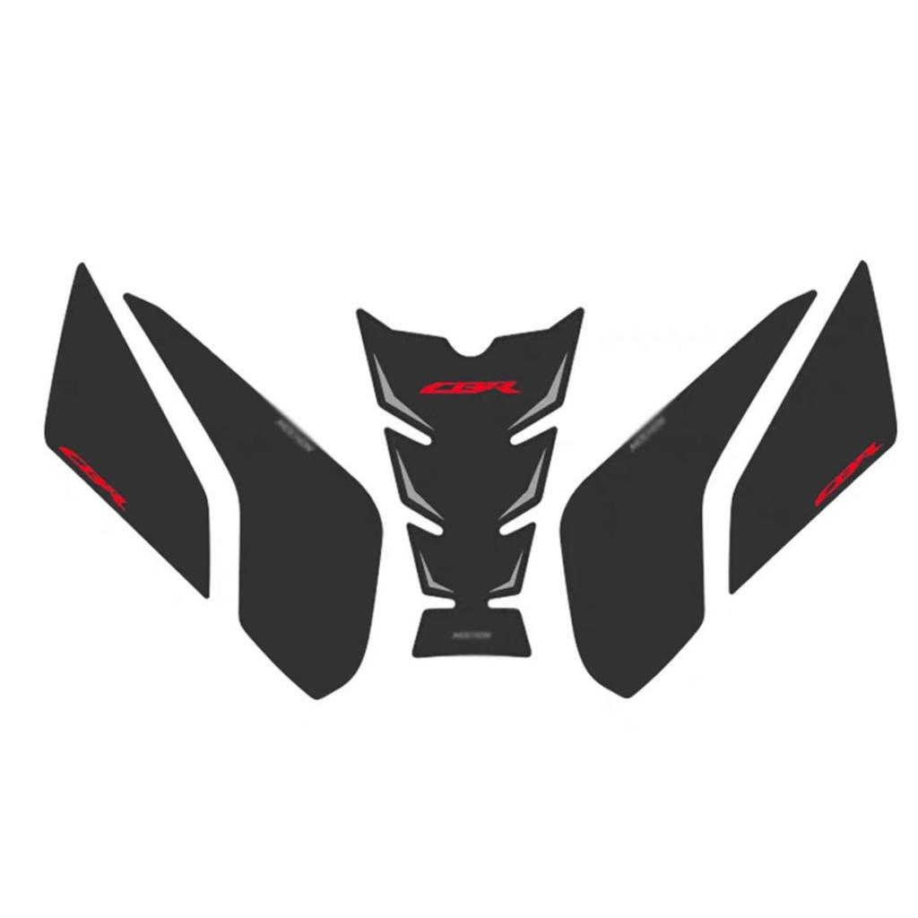 Motorcycle Accessories Tank Pad Protector Sticker Decal Gas Knee Grip Tank Traction Pad for CBR400R (2016-2021) (B)