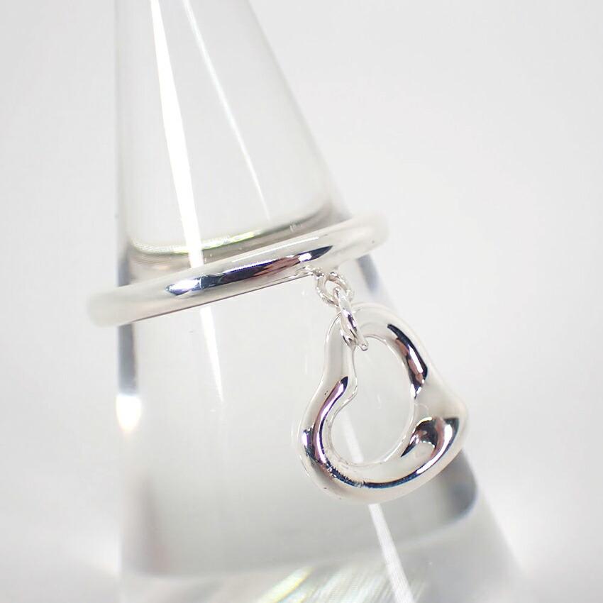 [Б/у] Кольцо TIFFANY 925 Открытое сердце / Размер 7 / j9-3