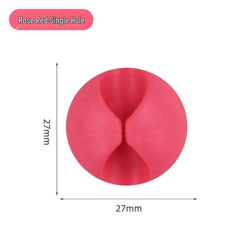 Multi-Hole Self-Adhesive Cable Organizer and Power Cord Holder