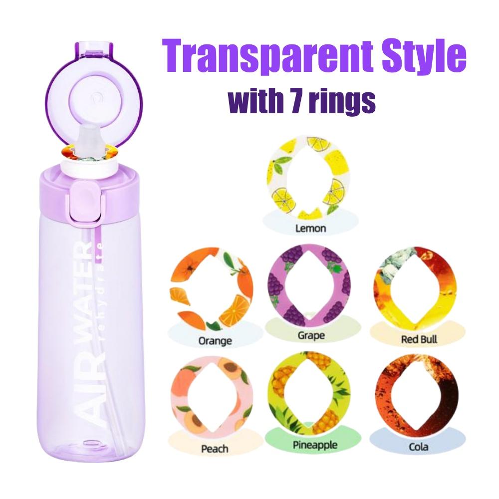 Бутылка для воды с фруктовым вкусом 750 мл/25 унций 0 сахара 0 калорий Спортивная чашка для питья с 7 фруктовыми капсулами Идеально подходит для фитнеса, спорта, активного отдыха
