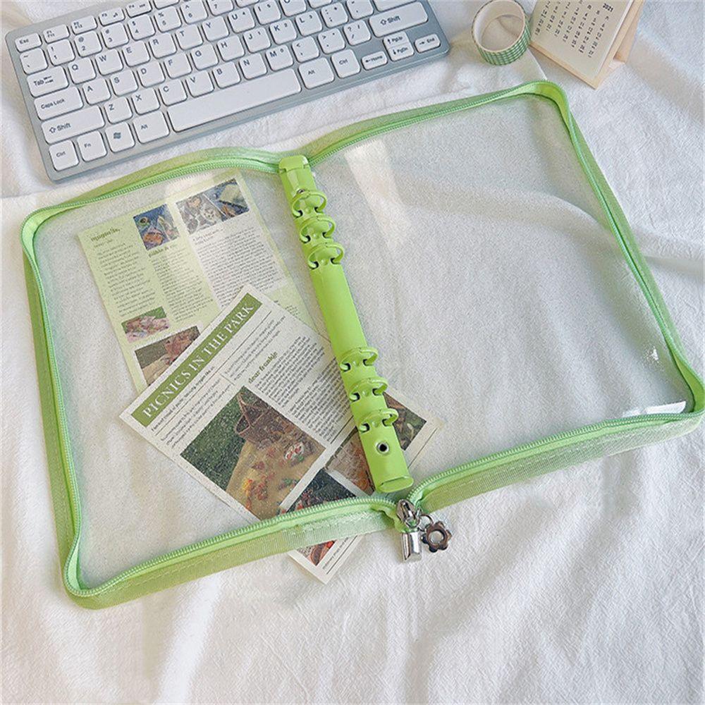 Collection Book Journal Photo Card Notebook Zipper Binder Binder Organizer Postcard Organizer