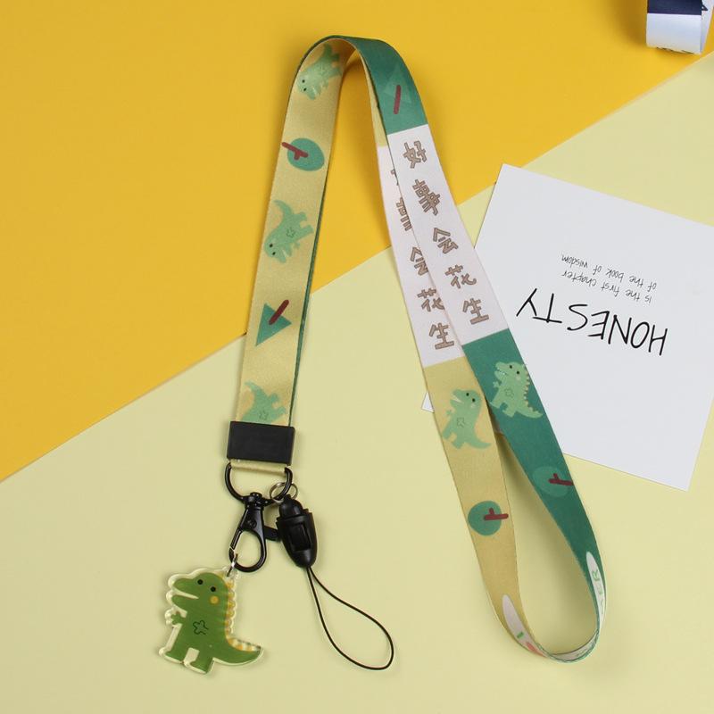 Cartoon Mobile Phone Lanyard, Cute Pendant, Wide And Flat Braided Belt, Lanyard, Key, Badge, Card Cover, Neck Lanyard.
