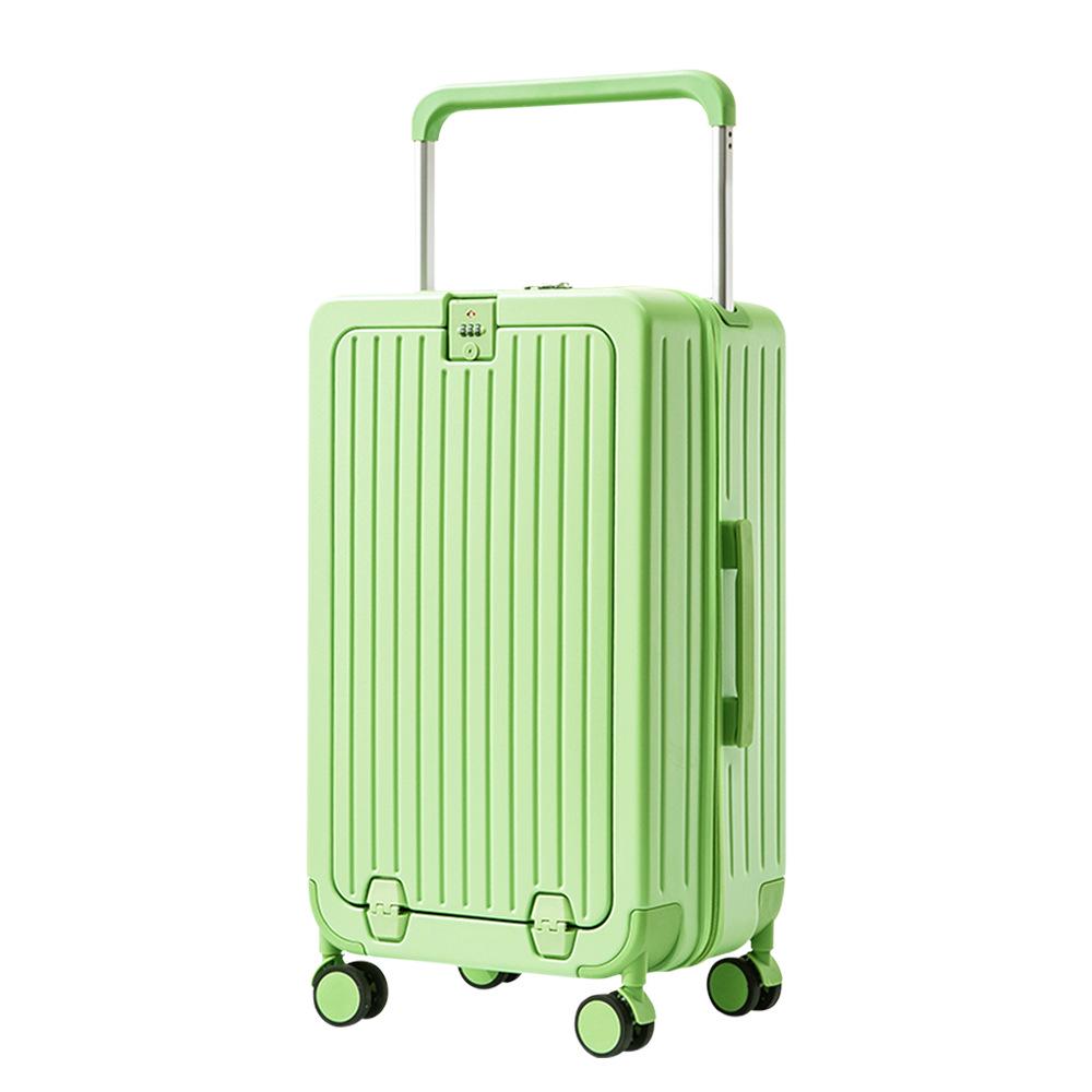 Бесплатная доставка: 20-дюймовые и 24-дюймовые многофункциональные чемоданы на колесах с передним открыванием и широкими ручками