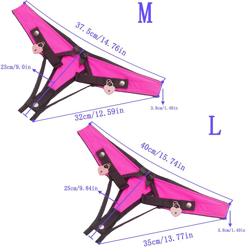 Fufu Clip and Cock Cage Pink Adjustable Chastity Panties Sissy Chastity Panties Chastity Cage Fall Prevention Harness Sex Toys18