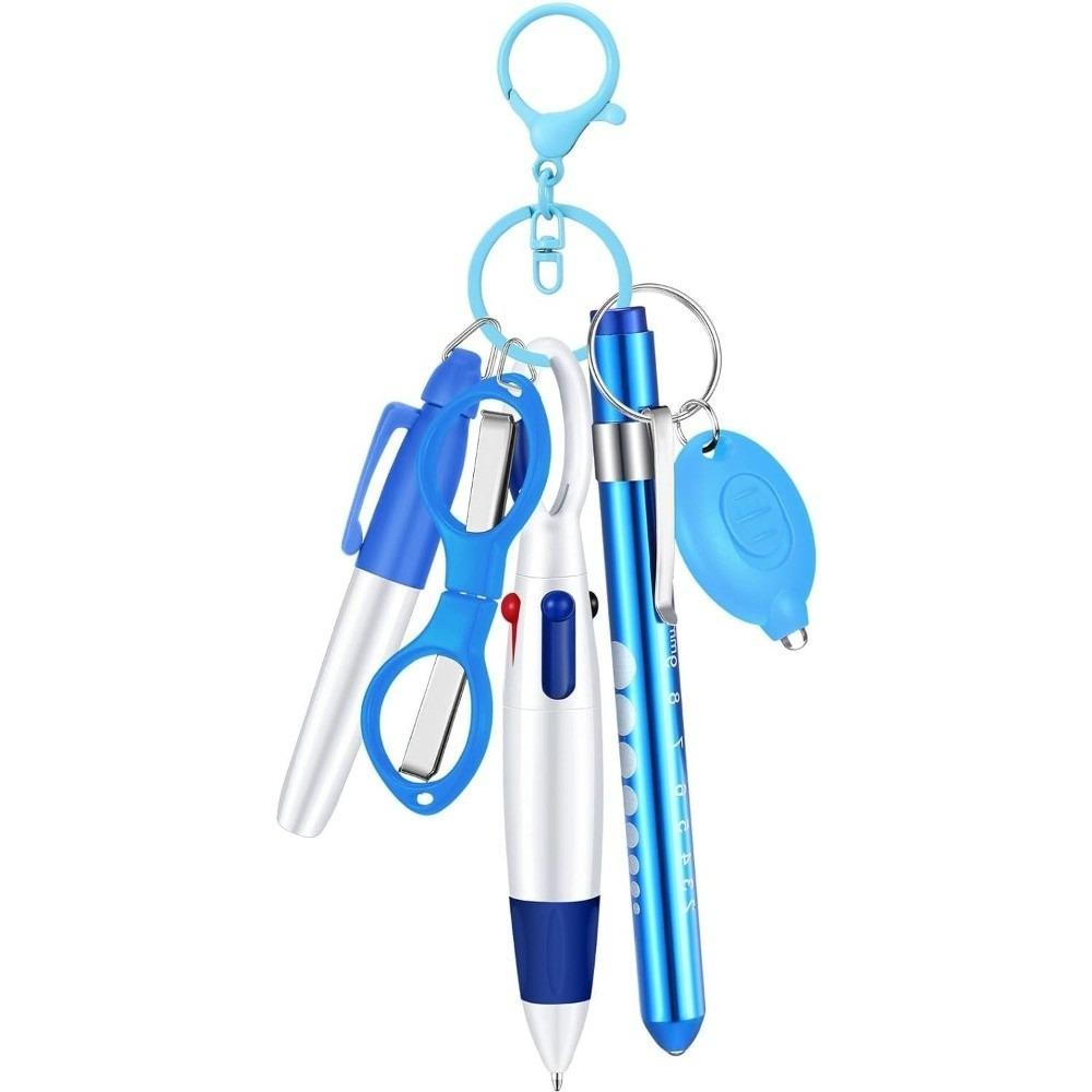 Portable Nurse Badge Set Lanyard Keychain Nurse Badge Clip Accessory New Nurse Pen Pack Gift