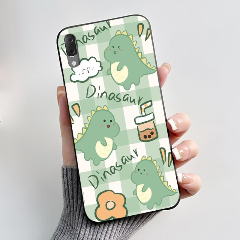 Casing For Sony Xperia L3 L4 Case Aesthetic Fashion Cute Cat Astronaut Black Soft Silicone Matte Shockproof Back Cover Bumper
