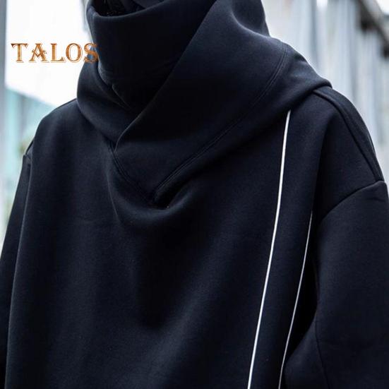 Зимняя толстовка унисекс с капюшоном и защитой шеи, высокий воротник и капюшон в стиле хип-хоп, большой передний карман, утепленная верхняя одежда для отдыха