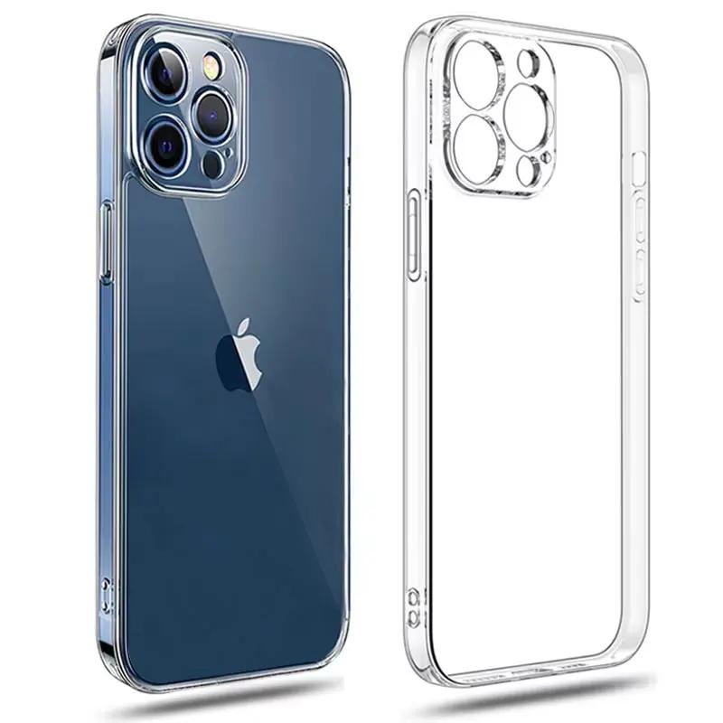 Ультратонкий прозрачный противоударный бампер для телефона для iPhone 16 16e 11 12 13 14 Plus 15 Pro Max Funda Силиконовая мягкая прозрачная задняя крышка