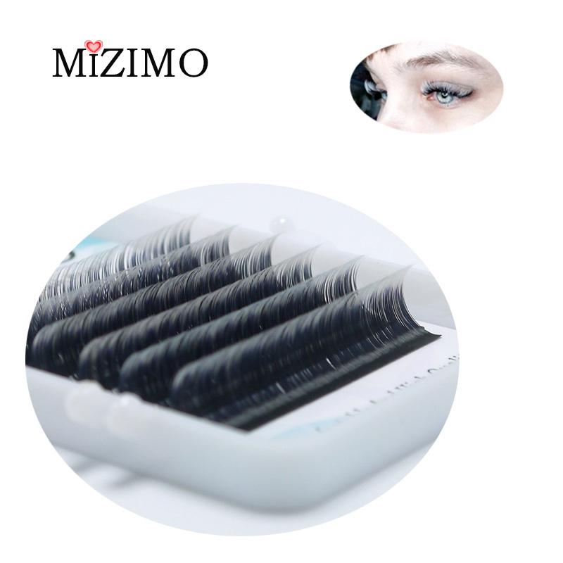 MIZIMO Накладные ресницы смешанного цвета с одинарной прививкой, натуральное наращивание, макияж глаз, эффектные ресницы.