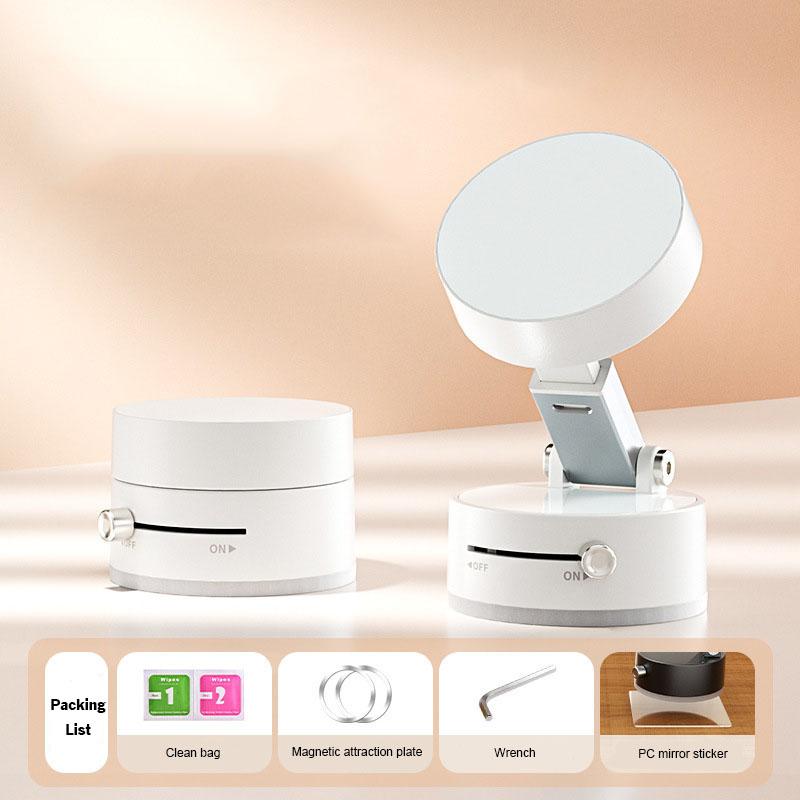Мини-магнитный автомобильный держатель для телефона, прочный держатель для телефона на присоске, складной вращающийся держатель с магнитной притягивающей пластиной