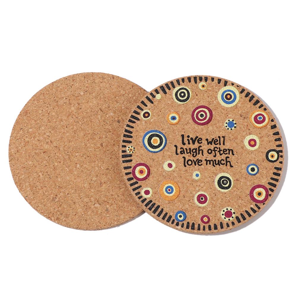 Placemats Mug Holder Tea Coasters Wooden Cup Mat Heat Resistant Anti-hot Heat Pad Cork Coasters