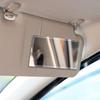 Car Sun Visor Vanity Mirror Stainless Steel Auto Makeup Mirror Unbreakable Rear View Sun Shading Cosmetic Mirror