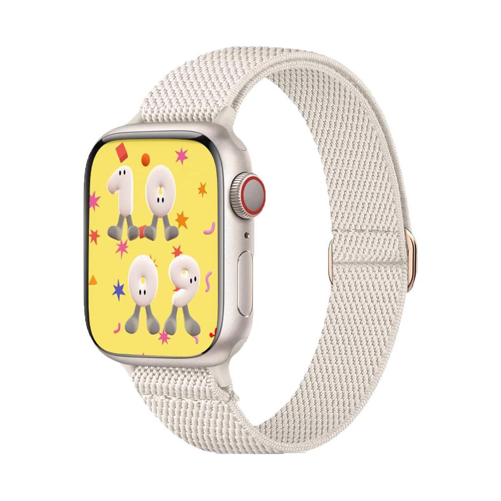 Женский нейлоновый эластичный ремешок для Apple Watch SE87654 - Подходит для маленького запястья, ремешок Ultra