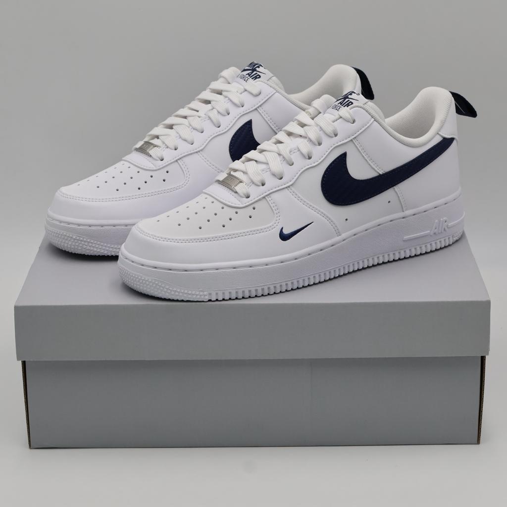 IR5599-100 Nike Air Force 1 '07 Белый Темно-синий (Мужской)