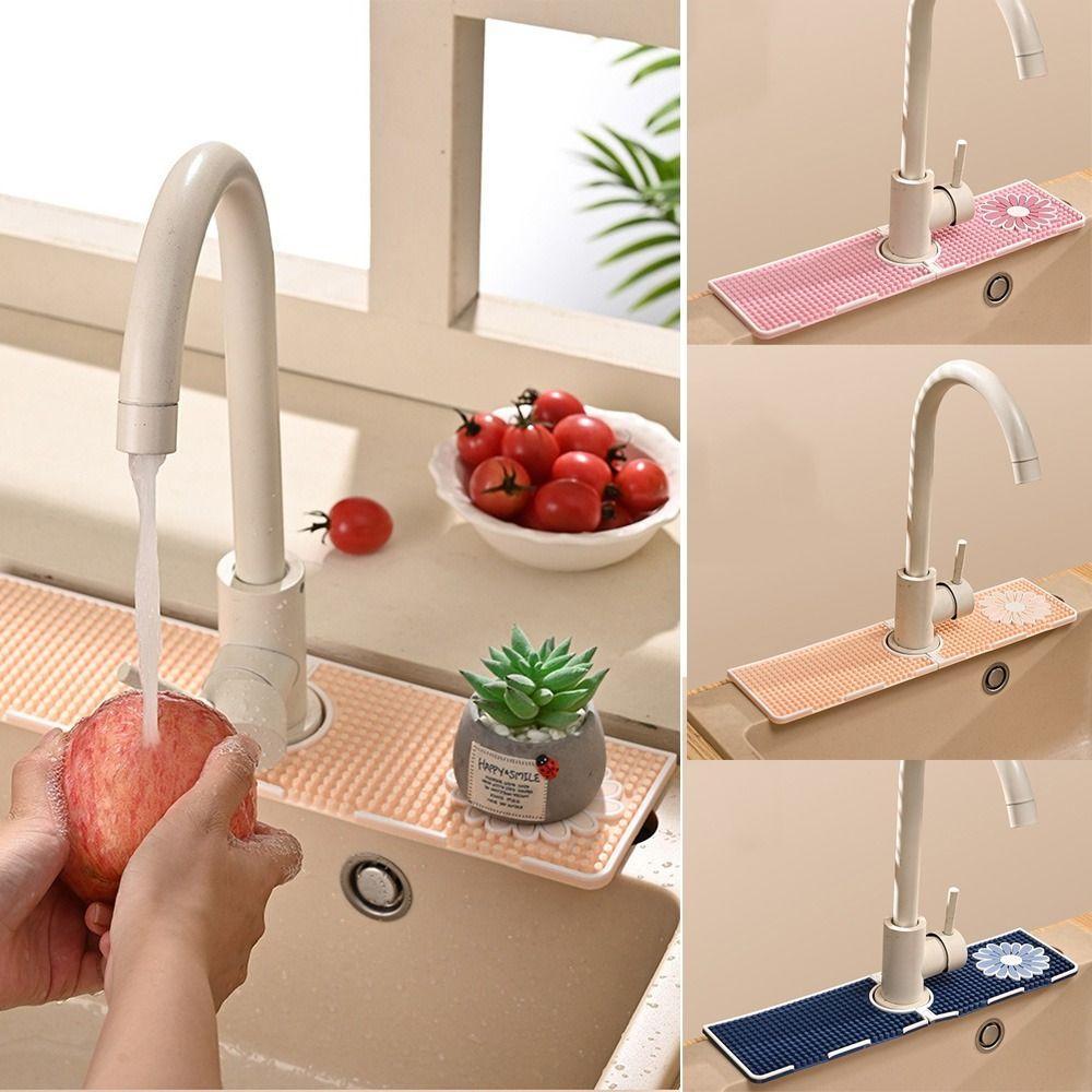Мягкий коврик для смесителя гибкий дренажный сушильный коврик уловитель воды защита столешницы в ванной