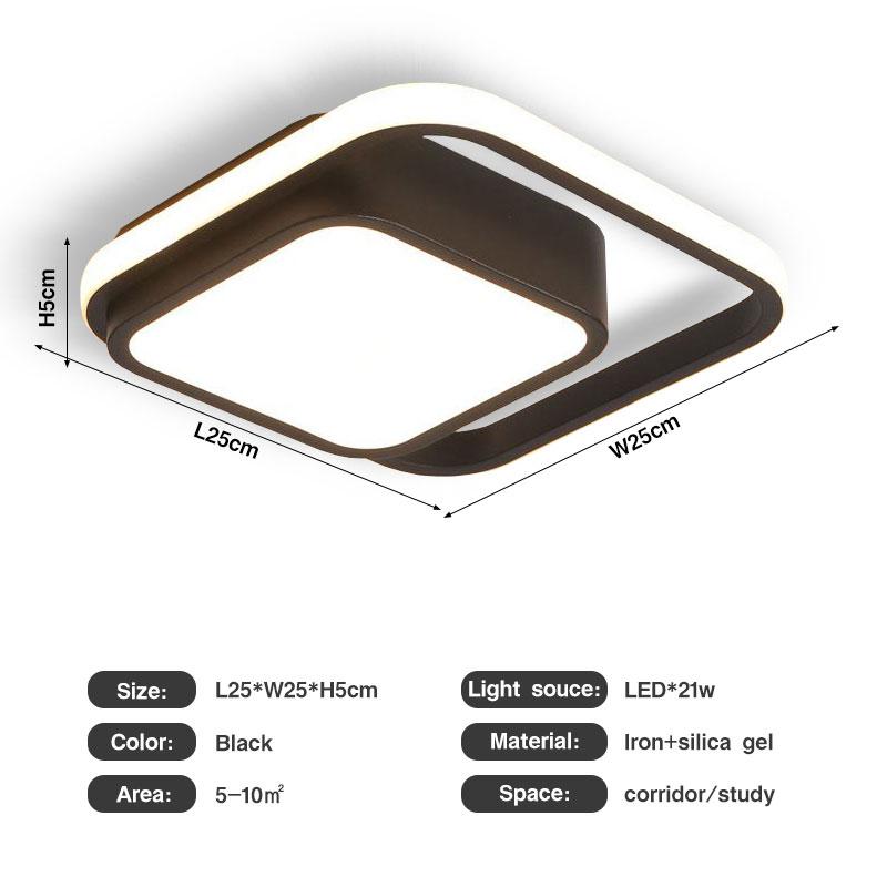 Скандинавские черно-белые светодиодные потолочные светильники, люстры для коридора, балкона, интерьер, светодиодный потолочный светильник, декор для дома AC85-265V