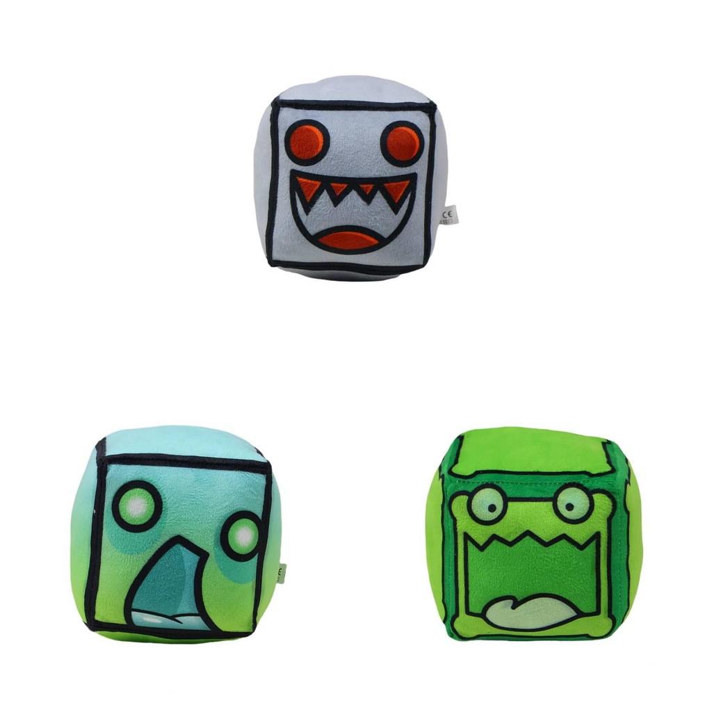 Geometry Game Dash Character Plush Cushion Stuffed Toy Expression Gift Block