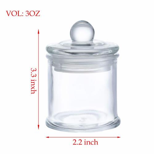 KMwares 12 штук 3 унции Маленькие Мини Премиум Качества Стеклянные Банки для Хранения/Специй с Герметичными Крышками для Органайзеров для Кухни/Ванной, Контейнеры, Хранение Продуктов,