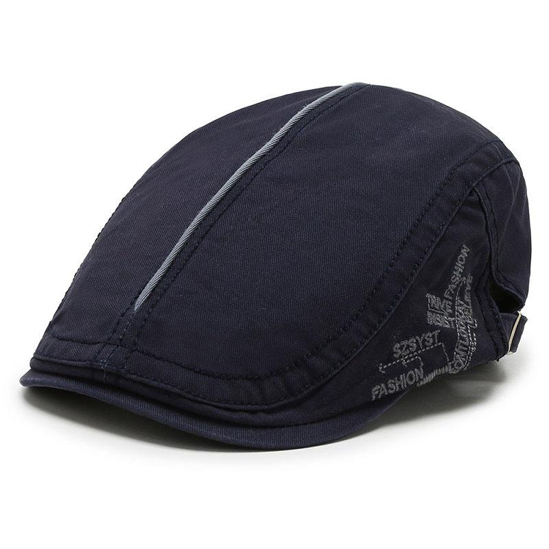 Peaked Cap Female Tide Brand Hat Casual New Spring and Summer Four Seasons Sun Protection Beret Retro Peaked Cap