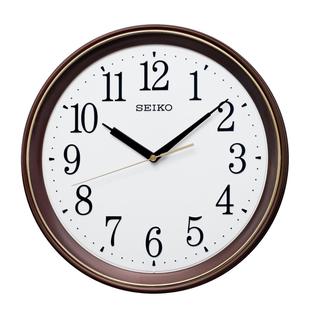 Seiko Clock Wall Clock Radio Analog Brown Metallic Diameter 340 X 45mm KX262B