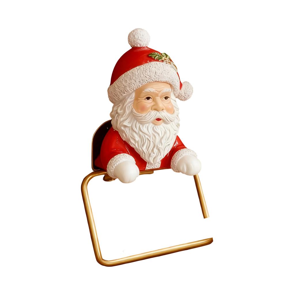 New Christmas Snowman Claus Tissue Holder Home Toilet Decoration Cross-border Resin Crafts