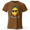 Men's Juice Be Cool Printed T-Shirt 100% Cotton Oversized Fruit Pun Graphic Tees for Women Summer Tops Chill Streetwear
