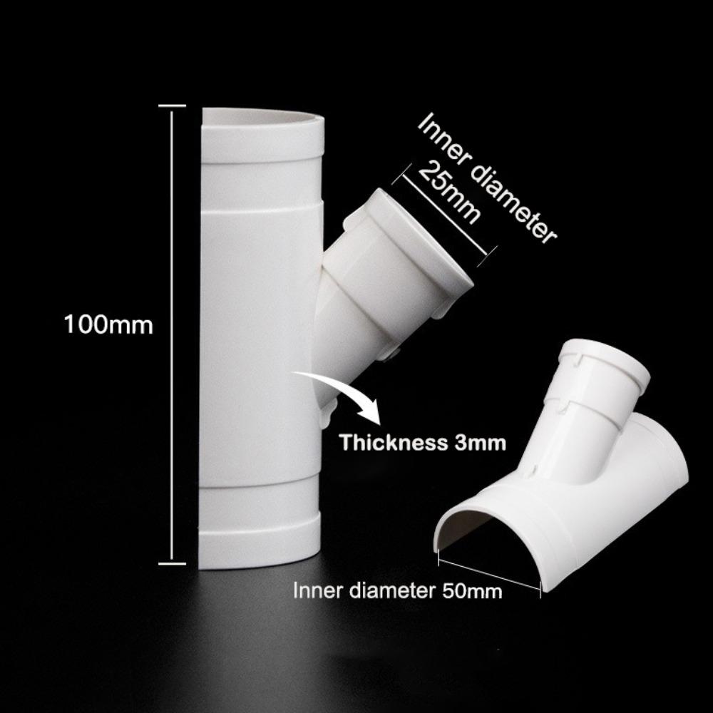 Новая ПВХ труба ремонтная заплата белая открытая тройник фитинги для ремонта сливной трубы 50 75 110 сантехнические аксессуары для улицы
