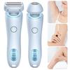 Women Electric Epilator Dual Head USB Rechargeable Waterproof Face Body Bikini Area Arm Leg Hair Removal Device Hair Remover Trimmer Shaver Tool