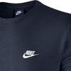 Nike Спортивная одежда с принтом логотипа, спортивная круглая горловина, свитер, мужская толстовка, темно-синяя DO1740-451