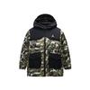 Пуховик с логотипом бренда, теплый, удобный, приятный для кожи, с длинным рукавом, камуфляжный зеленый, детские куртки JD2442034GS-002