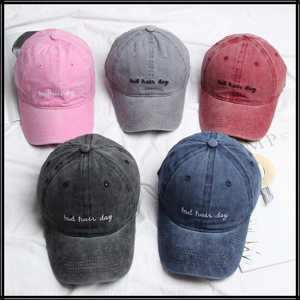 Hat Cap Cool Sports Casual Vintage Simple Men Women CZ522 [White Fang] (Pink)