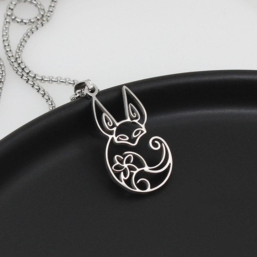2023 ожерелье с котом Scaramouche для женщин и мужчин, титановая сталь Genshin Impact, кулон, цепочка на свитер, аниме, Cos, ювелирные изделия, подарок для пары