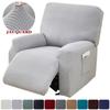 4 Pcs Jacquard Recliner Sofa Cover Stretch Functional Lazy Boy Relax Armchair Cover Couch Cover Furniture Protector Anti-Dust