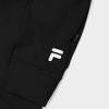 FILA Urban Tech Однотонные Спортивные брюки Прямой крой Тканые Женские низ Черный T11W341801FBK