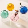 Creative Spheroidal Glass Vase Flower Arrangement Hydroponic Plant Vases Vintage Flower Pot Tabletop Plants Home Bonsai Decor