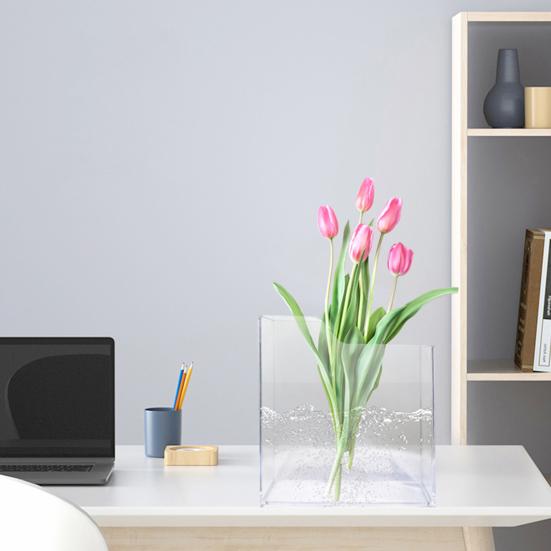 Прозрачная ваза для книг Водные растения Цветы Гидропонные растения Ваза Эстетика Гостиная Спальня Домашний Офис Украшения Подарки для любителей книг