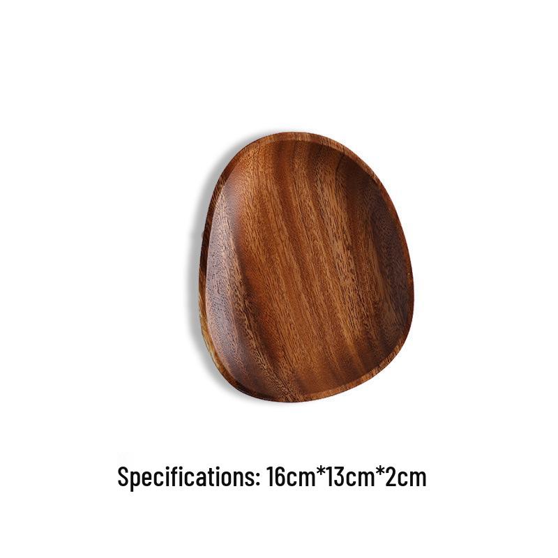 Универсальный поднос из японского ореха – Идеально подходит для подачи чая, фруктов или пиццы в отелях