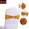 New 50-10PCS Elastic Chair Knot Wedding Decoration Buckle Sashes Back Cover Mariage Hotel Home Seat Elegant Modern Ribbon Decors
