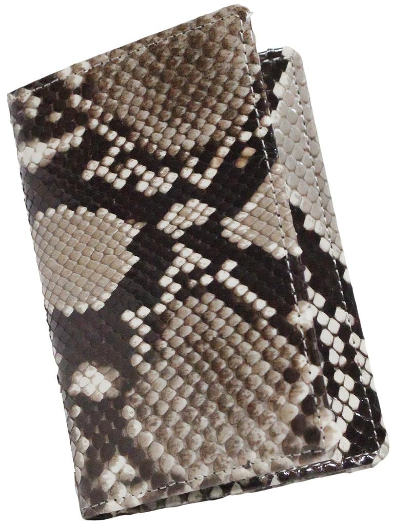 Natural Diamond Python Business Card Holder Business Card Case Snakeskin Snakeskin Snakeskin Genuine Unrivaled Card Case Large Capacity Thin Pocket