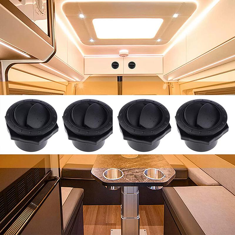 Dashboard Air Conditioning Outlet Deflector Diesel Heater Duct Ducting Air Vent Outlet For Rvs Buses Yachts Round Ac Deflector