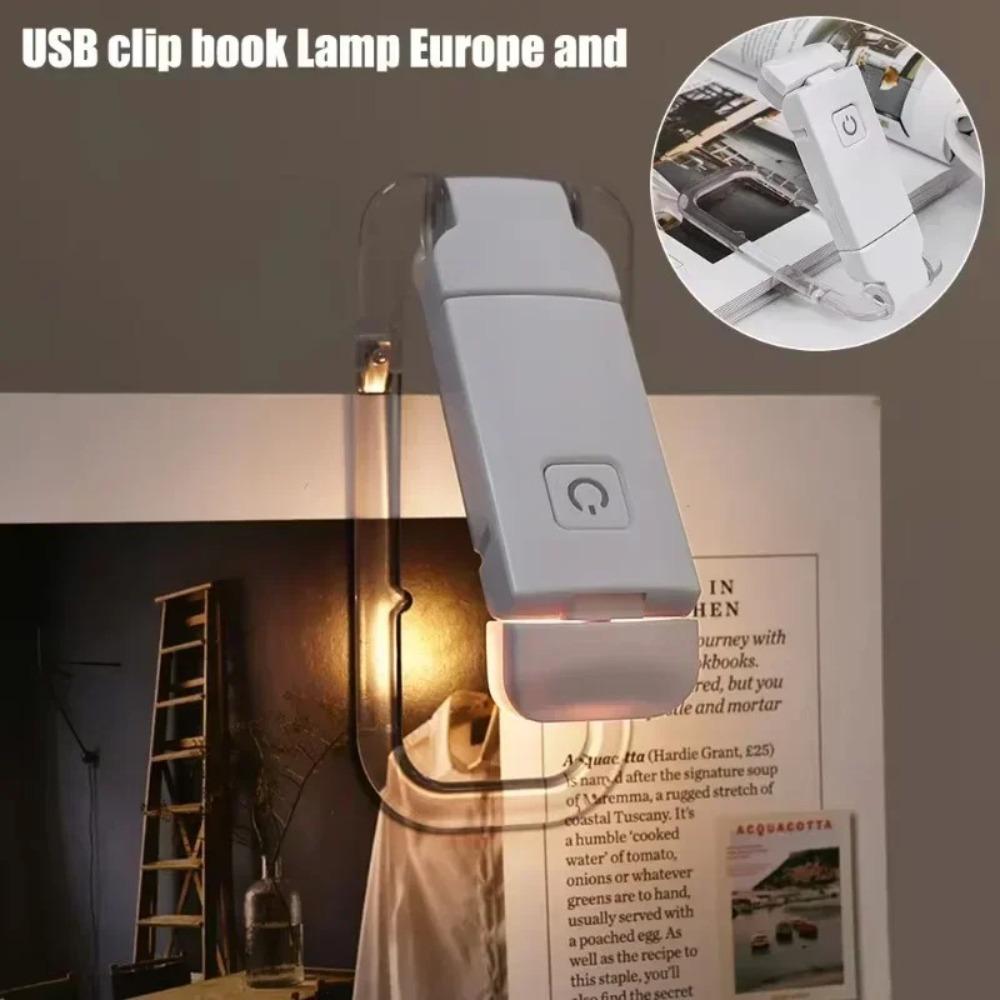 Rechargeable Reading Light LED Clip Desk Light Lightweight Clip on Book Light School
